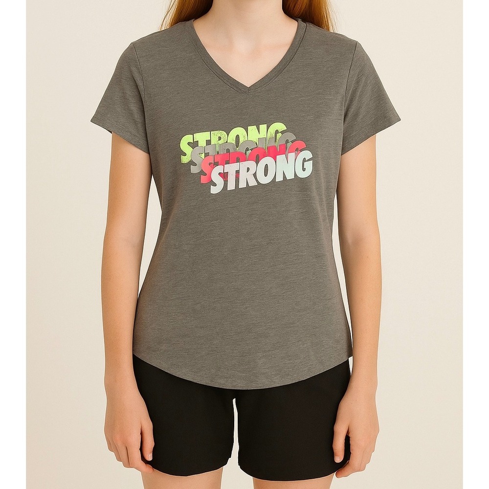 Xersion "STRONG" Graphic Tee | Quick-Dri Repreve Fabric | Size XL NWT